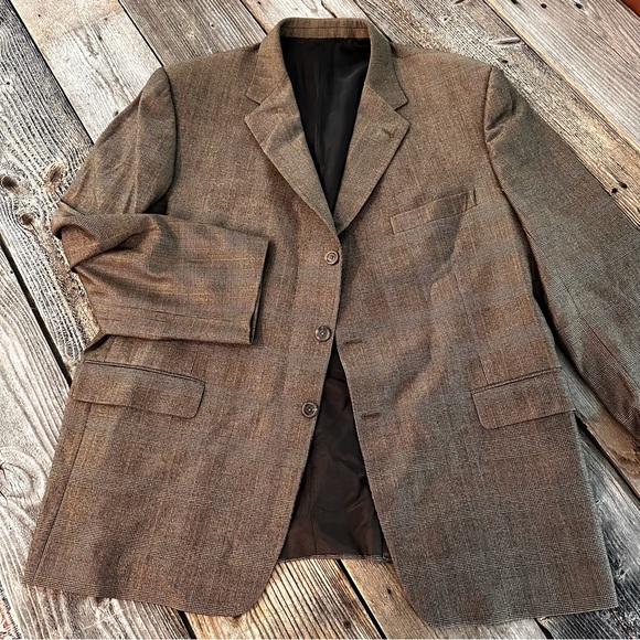 Burberry Other - Burberry Men’s Classic Plaid 100% Wool Blazer Jacket